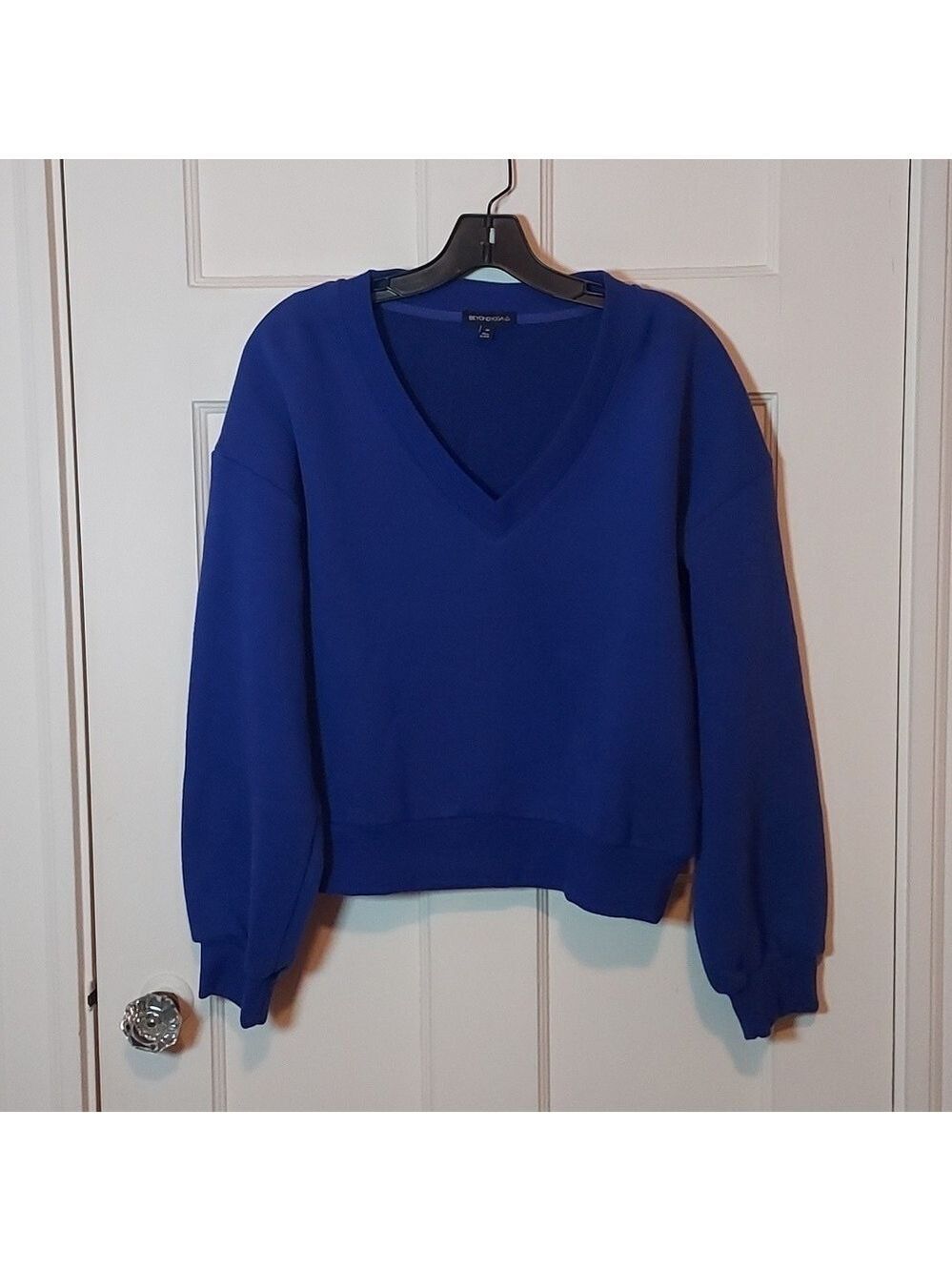 Beyond Yoga Put Together Pullover Sapphire Blue Sweatshirt